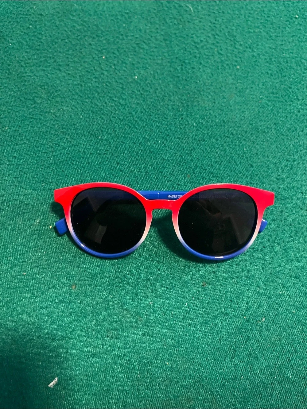 Kids Color-Block Sunglasses - Red & Blue Protective Shades